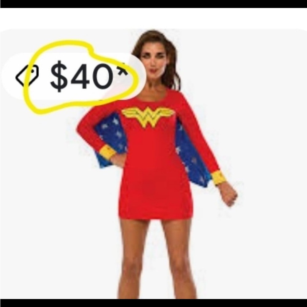 WONDER WOMAN COSTUME DC MARVEL COMICS halloween winged superhero avengers cape